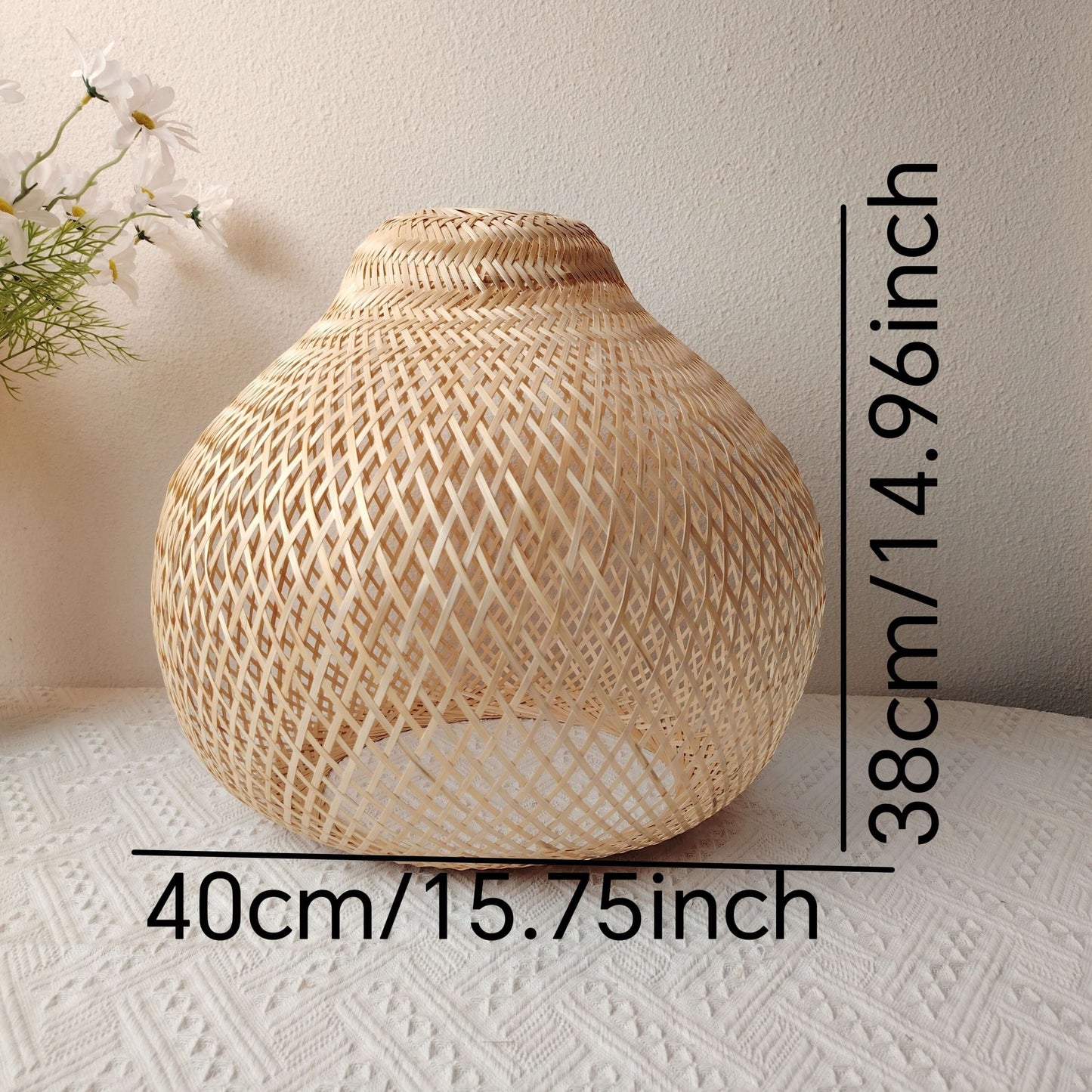 Zen Chic Bamboo Handcrafted Lampshade - Art Deco Elegance for Home Decor-Lamp Shades-BambooChic
