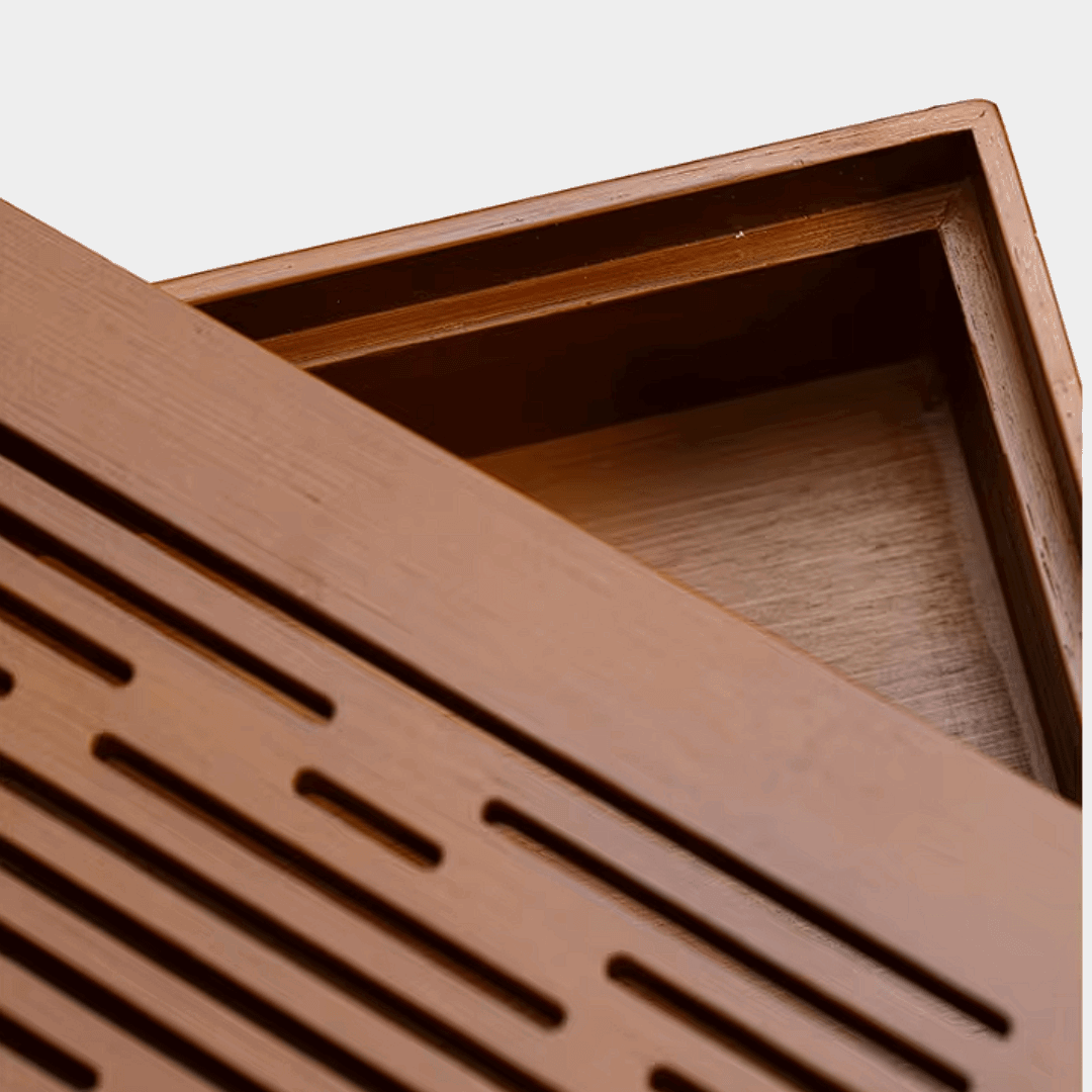 Chic Bamboo Double-Decker Tea Storage Box-Home&Kitchen-BambooChic