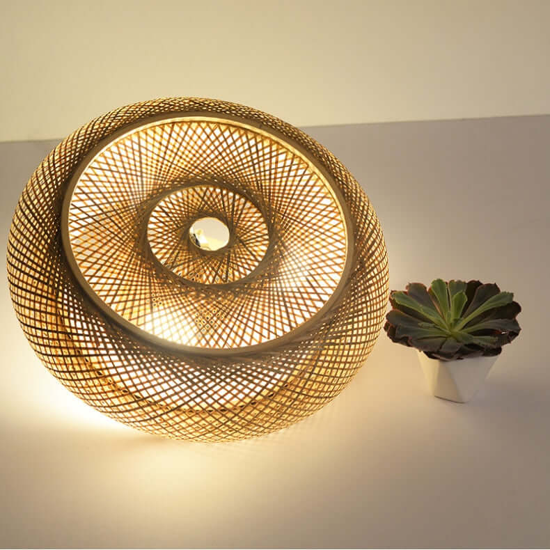 Eco-friendly Bamboo Hanging Ceiling Lamp-Lamp Shades-BambooChic