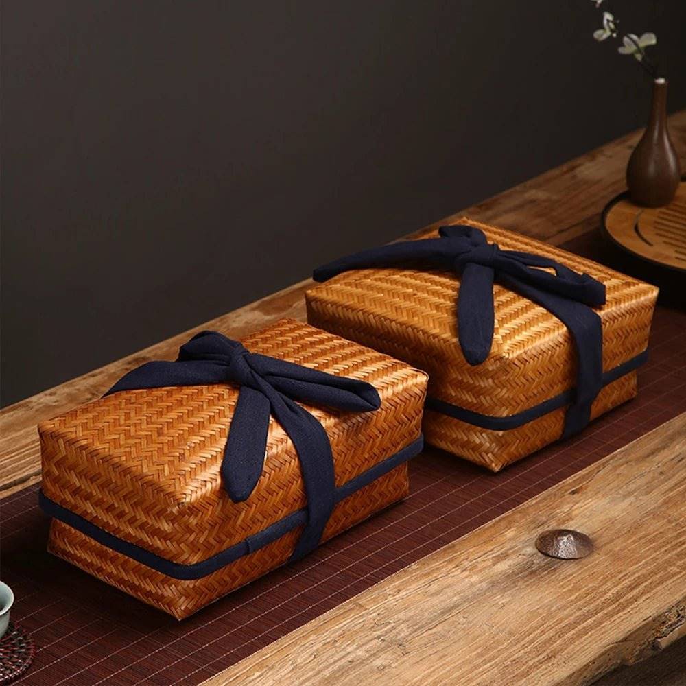 Chic Bamboo Retro Storage Box - Handcrafted Bamboo Collection Case-Home&Kitchen-BambooChic