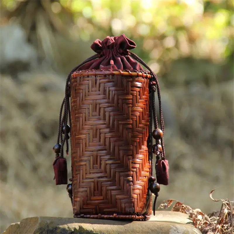 Retro Handmade Mini Natural Bamboo Woven Bag-Bag-BambooChic