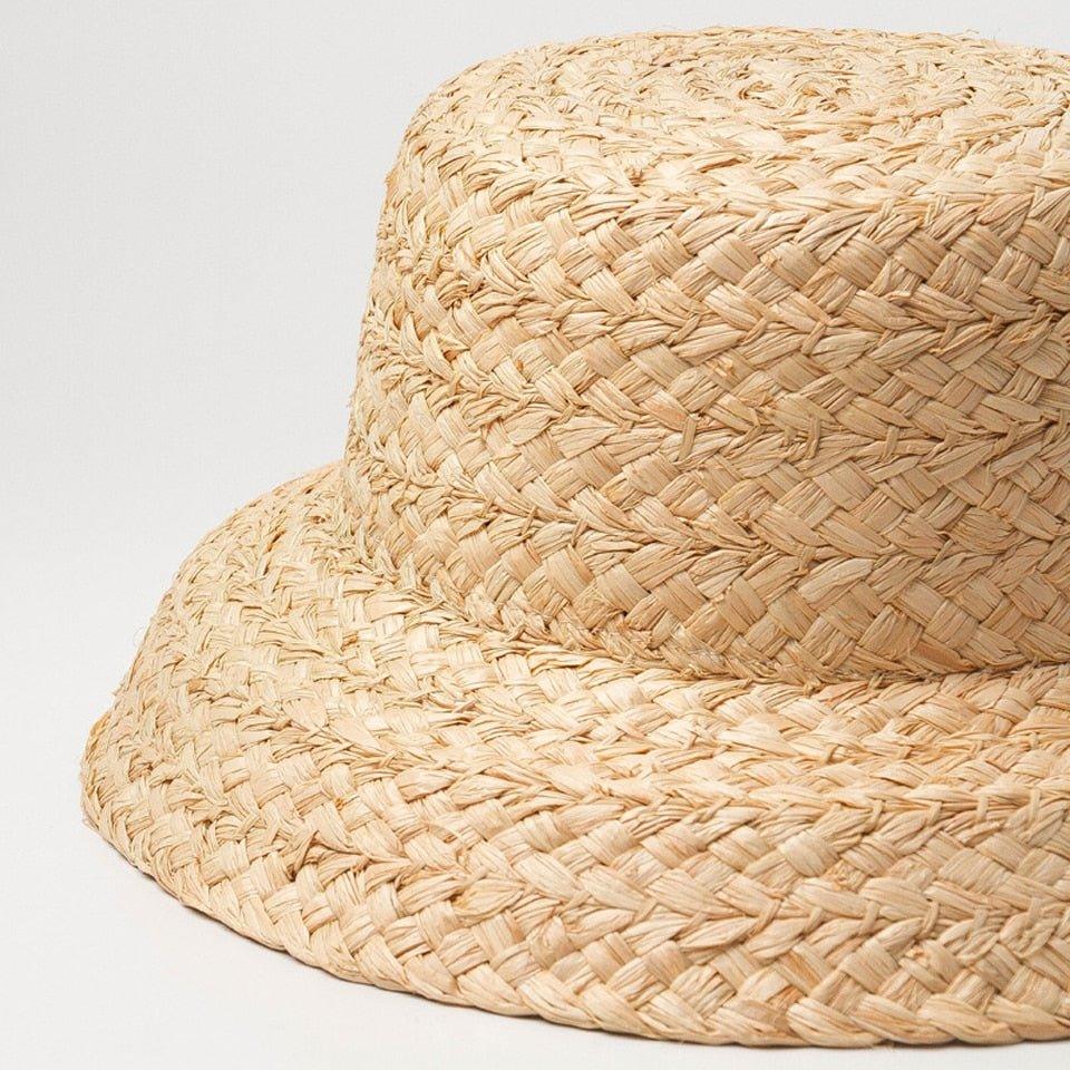 Handmade Kids Raffia Hat-Hat-BambooChic