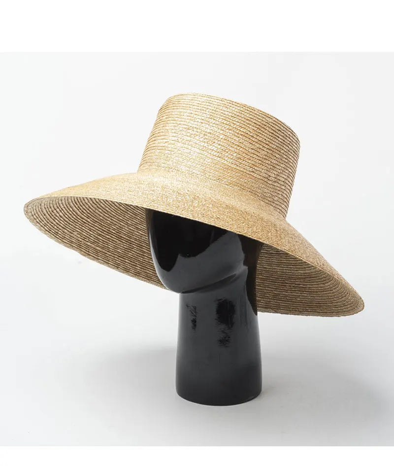 Elegant Wide Brim Straw Hat