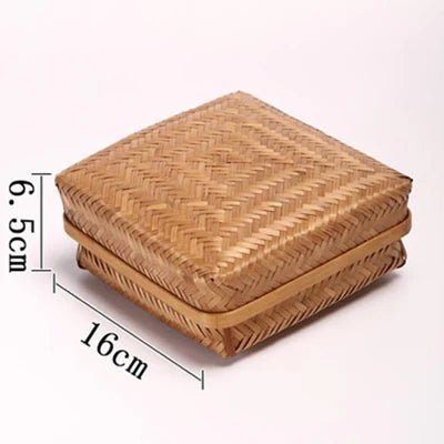 Chic Bamboo Retro Storage Box - Handcrafted Bamboo Collection Case-Home&Kitchen-BambooChic