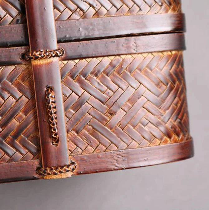 Handmade Bamboo Tea Set Storage Box - Eco-Friendly Chinese Basket-Home-BambooChic