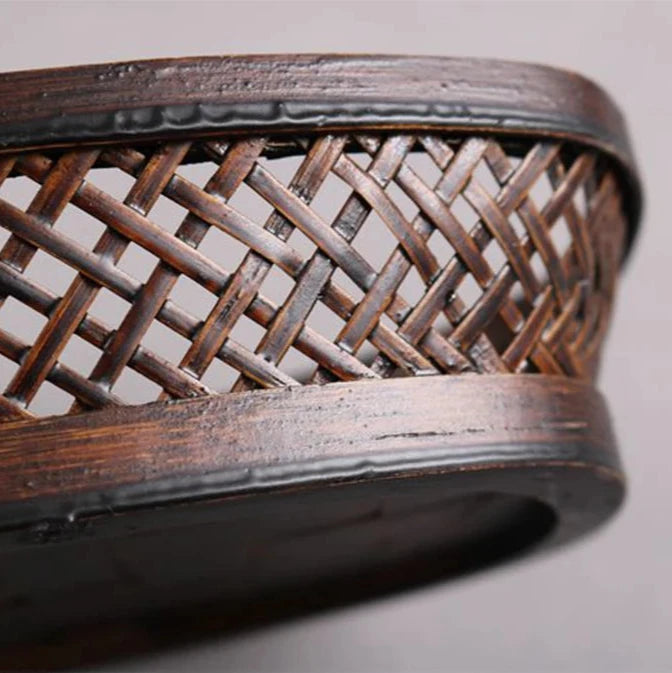 Handmade Bamboo Tea Set Storage Box - Eco-Friendly Chinese Basket-Home-BambooChic
