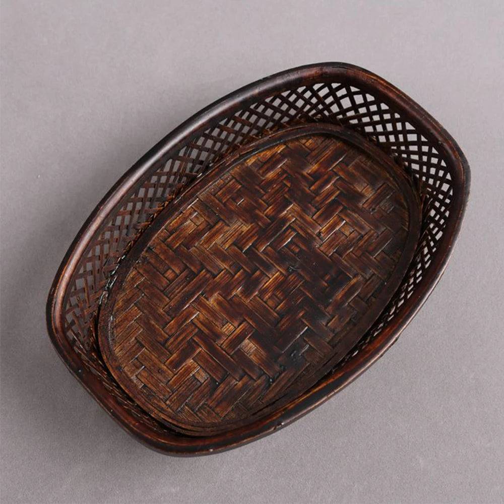 Handmade Bamboo Tea Set Storage Box - Eco-Friendly Chinese Basket-Home-BambooChic