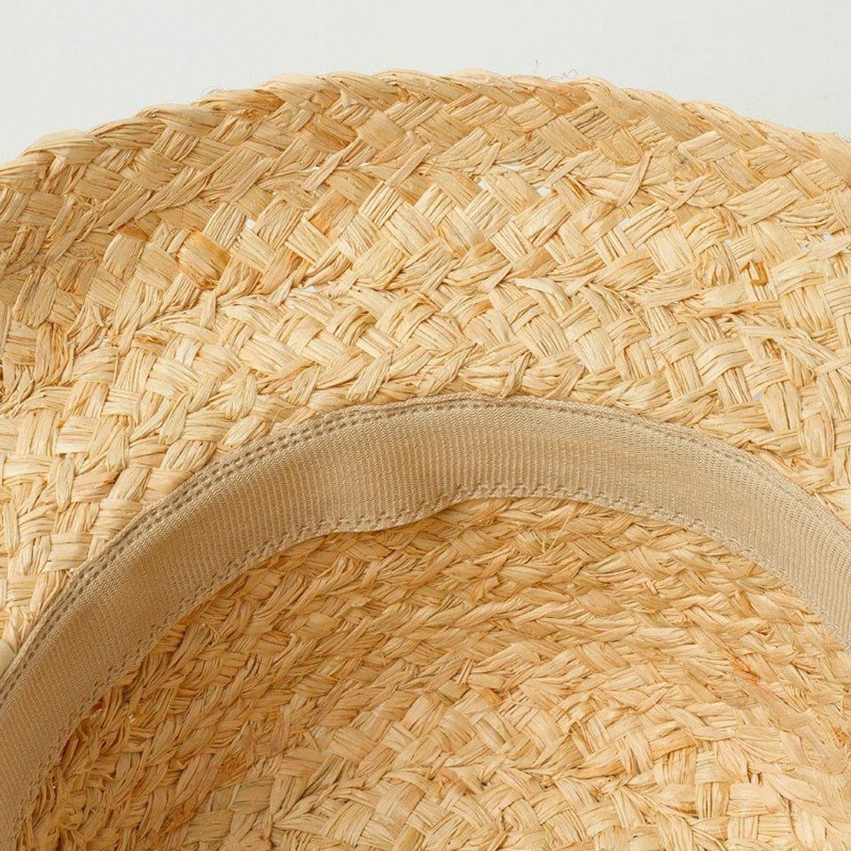 Handmade Kids Raffia Hat-Hat-BambooChic