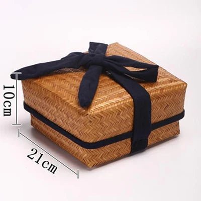 Chic Bamboo Retro Storage Box - Handcrafted Bamboo Collection Case-Home&Kitchen-BambooChic