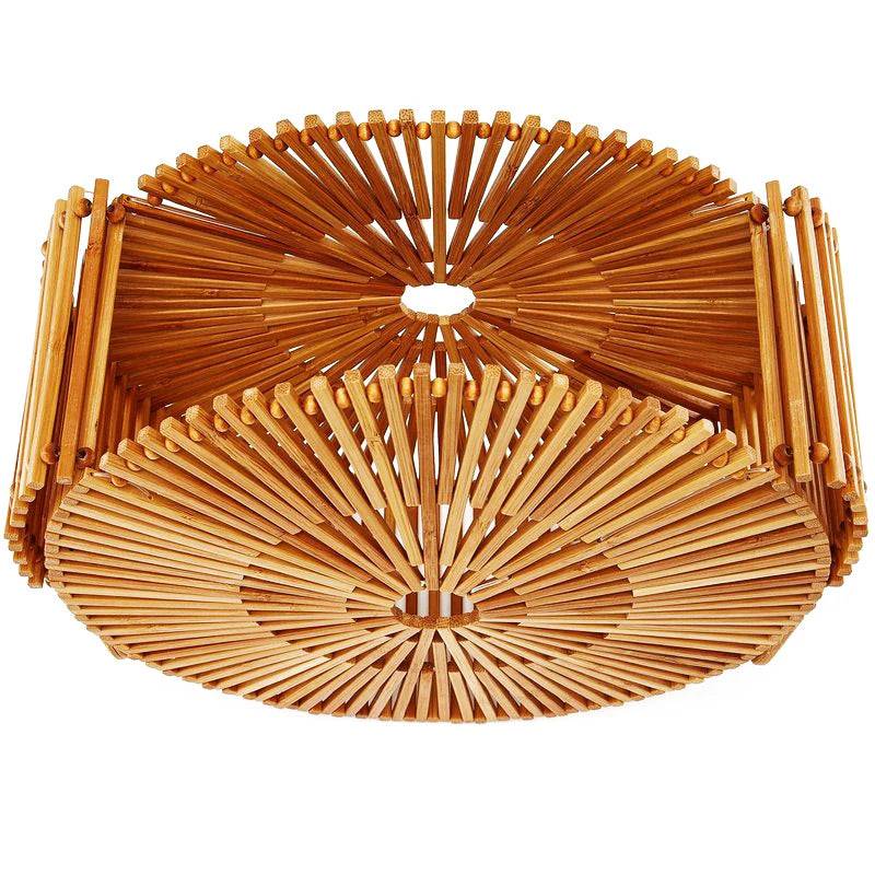Handcrafted Eco-Friendly Bamboo Round Bag - Summer Tote for Travel & Beach-Bag-BambooChic