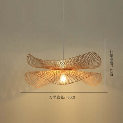 Bamboo Chandelier with Japanese Zen Art Style-Lamp Shades-BambooChic