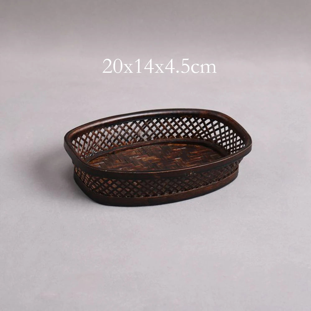 Handmade Bamboo Tea Set Storage Box - Eco-Friendly Chinese Basket-Home-BambooChic