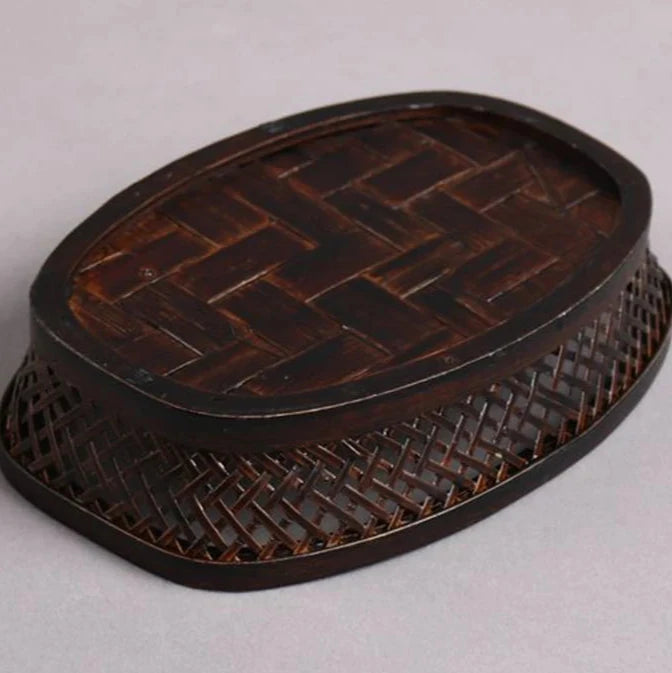 Handmade Bamboo Tea Set Storage Box - Eco-Friendly Chinese Basket-Home-BambooChic