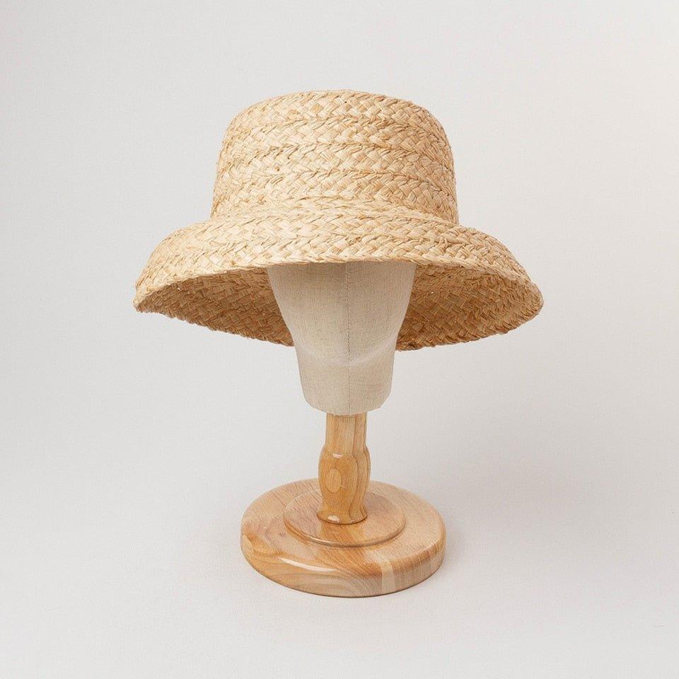 Handmade Kids Raffia Hat-Hat-BambooChic