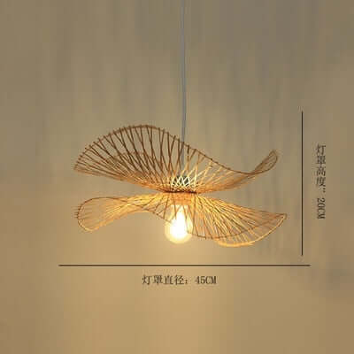 Bamboo Chandelier with Japanese Zen Art Style-Lamp Shades-BambooChic