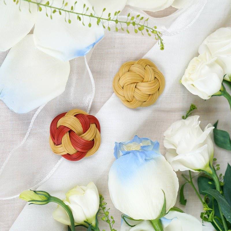 Handcrafted Bamboo Brooch Collection-Elegant Design-Accessories-BambooChic