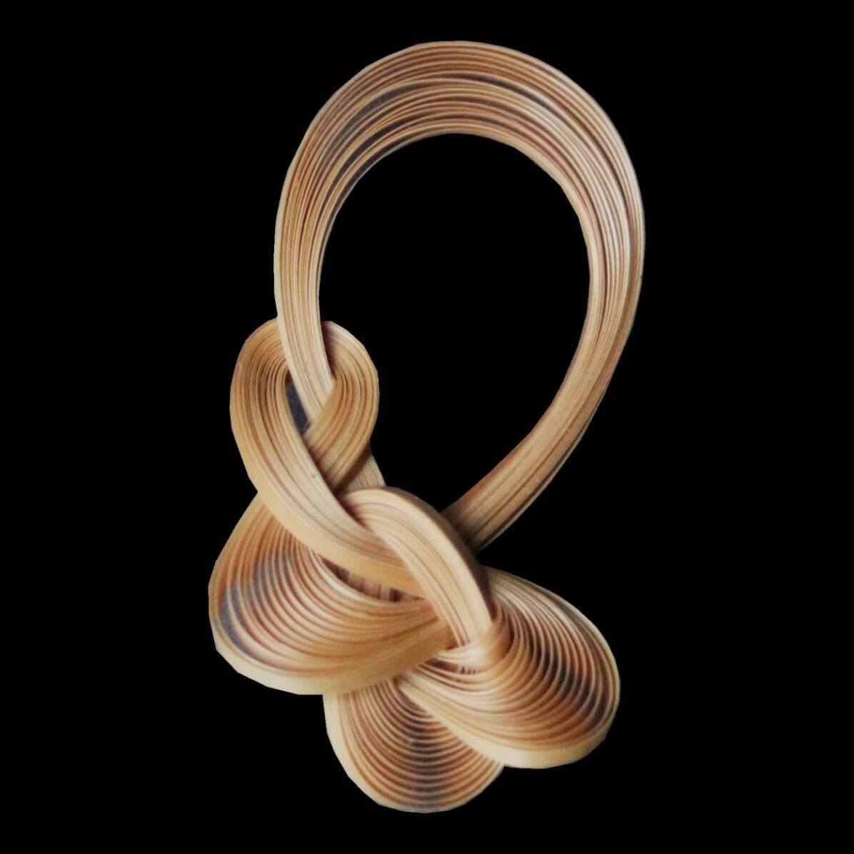 Handcrafted Bamboo Brooch -Chinese Knot Design-Accessories-BambooChic