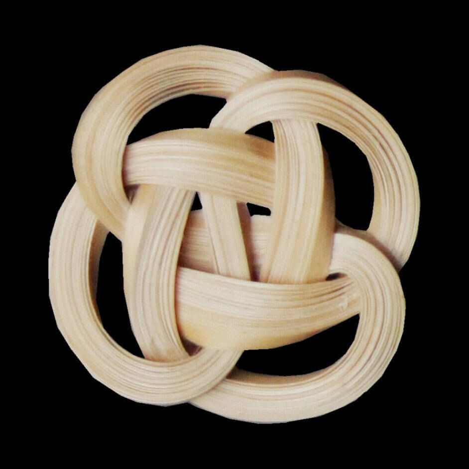 Handcrafted Bamboo Brooch -Chinese Knot Design-Accessories-BambooChic