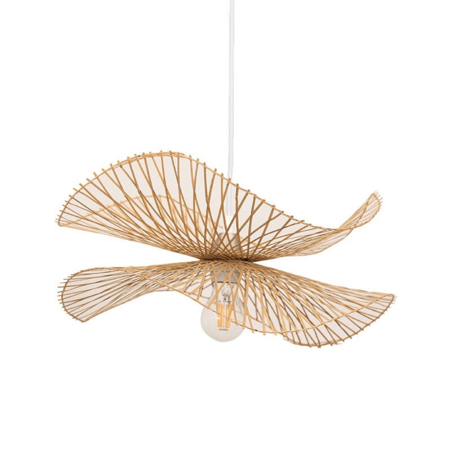 Bamboo Chandelier with Japanese Zen Art Style-Lamp Shades-BambooChic