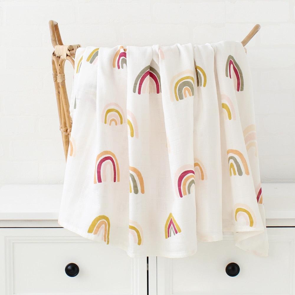 70% Bamboo 30% Cotton Muslin Baby Blanket-blanket-BambooChic