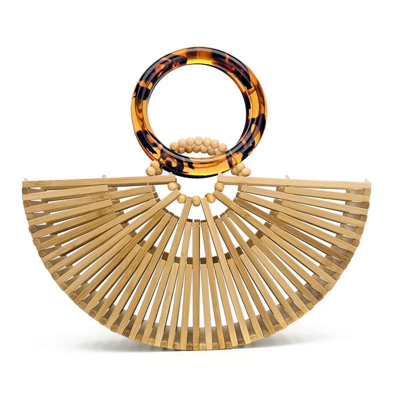 Bamboo Arc Handbag - Eco-Friendly Luxury Beach Bag-Bag-BambooChic