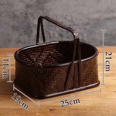 Bamboo Lacquerware Hamper - Japanese Storage Box for Cookies & Sushi-Home-BambooChic