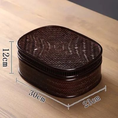 Bamboo Lacquerware Hamper - Japanese Storage Box for Cookies & Sushi-Home-BambooChic