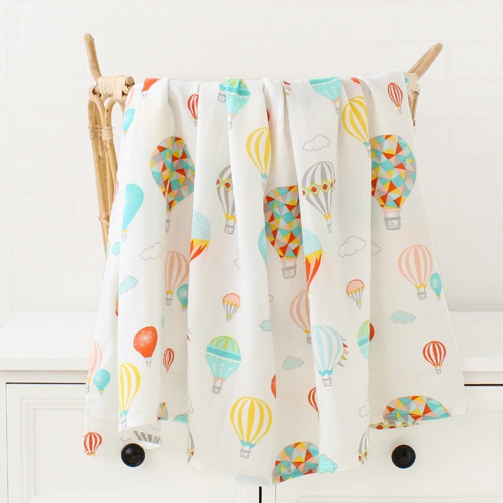 70% Bamboo 30% Cotton Muslin Baby Blanket-blanket-BambooChic