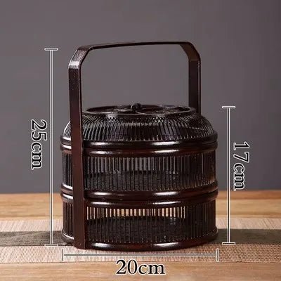 Bamboo Lacquerware Hamper - Japanese Storage Box for Cookies & Sushi-Home-BambooChic