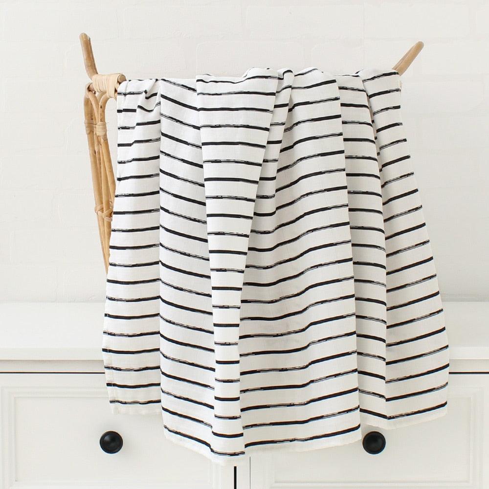 70% Bamboo 30% Cotton Muslin Baby Blanket-blanket-BambooChic