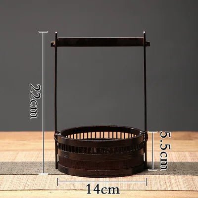 Bamboo Lacquerware Hamper - Japanese Storage Box for Cookies & Sushi-Home-BambooChic