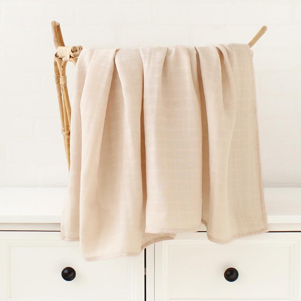 70% Bamboo 30% Cotton Muslin Baby Blanket-blanket-BambooChic