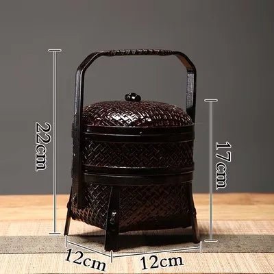 Bamboo Lacquerware Hamper - Japanese Storage Box for Cookies & Sushi-Home-BambooChic