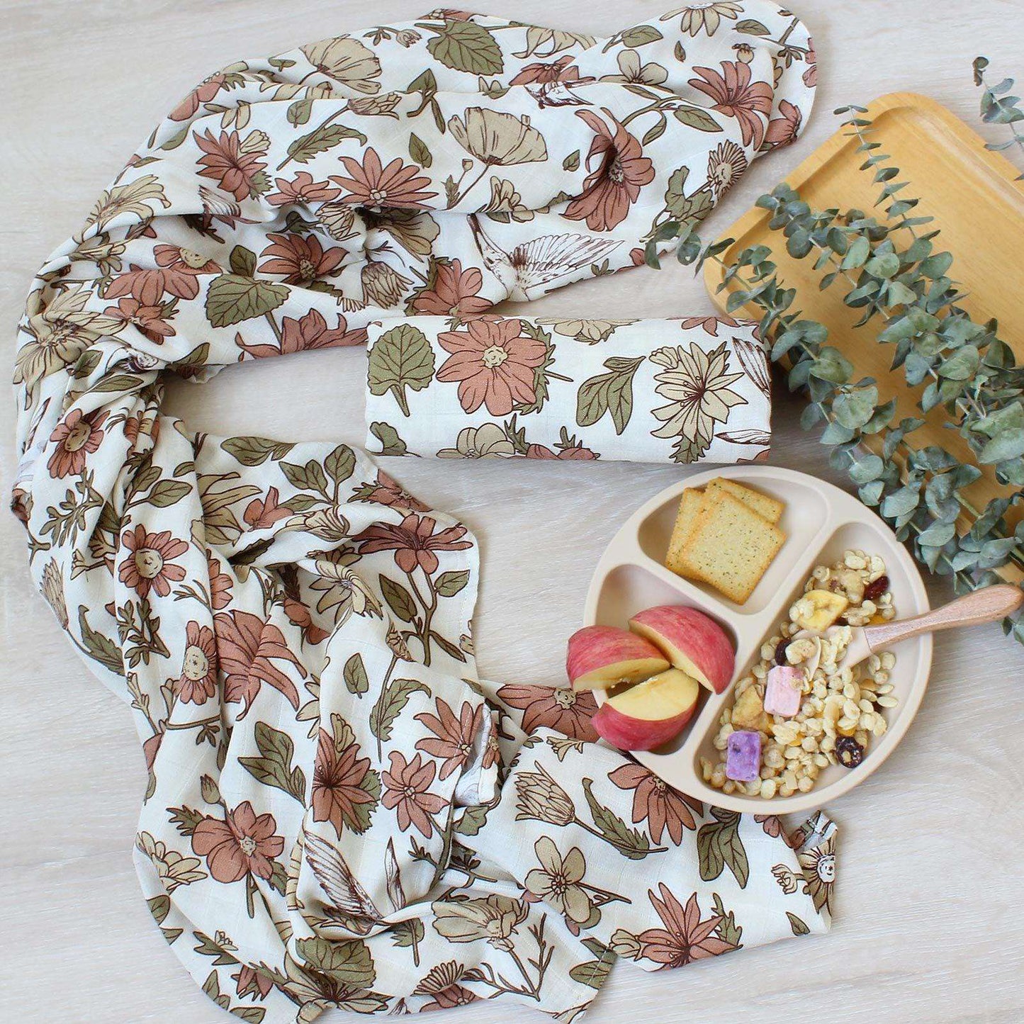 70% Bamboo 30% Cotton Muslin Baby Blanket-blanket-BambooChic