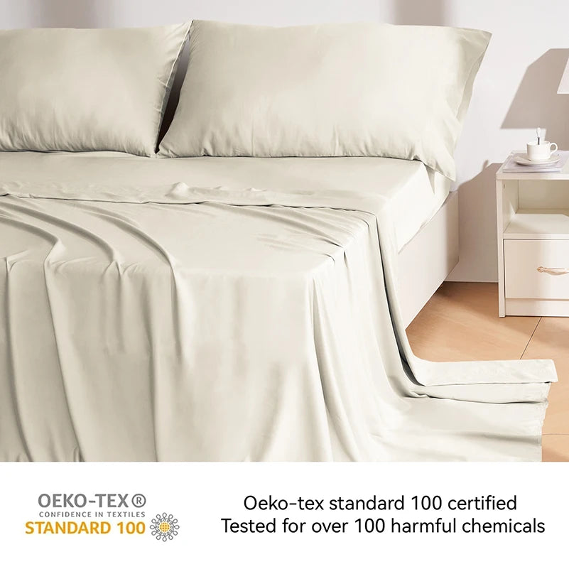 Comfort Bamboo Bed Sheet Set - Silky Soft, Cooling, and Eco-Friendly-Bed Sheets-BambooChic