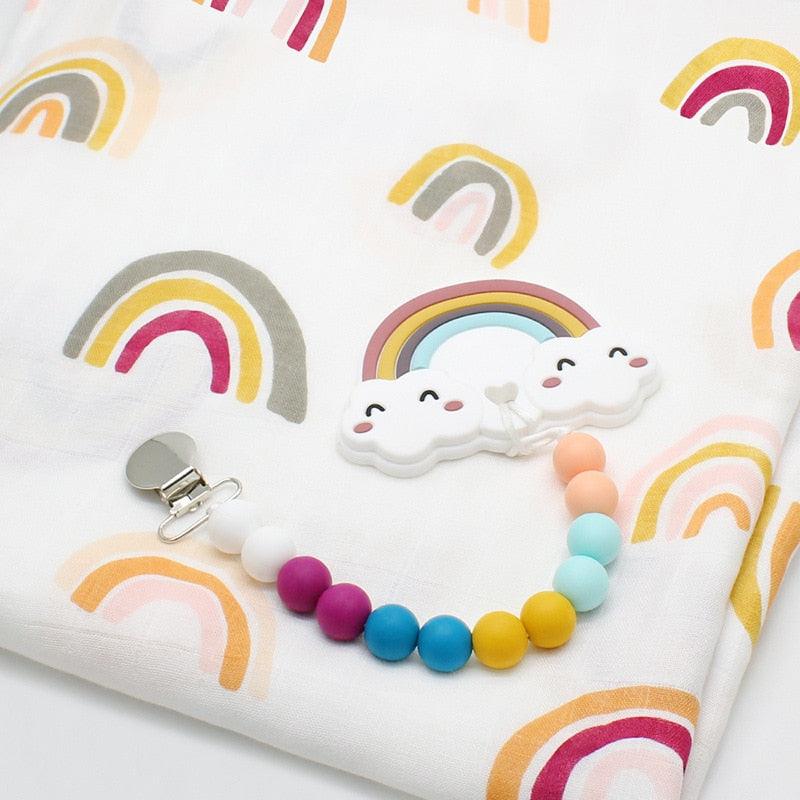 70% Bamboo 30% Cotton Muslin Baby Blanket-blanket-BambooChic