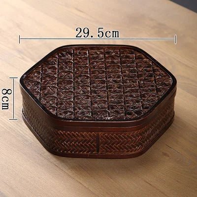 Bamboo Lacquerware Hamper - Japanese Storage Box for Cookies & Sushi-Home-BambooChic