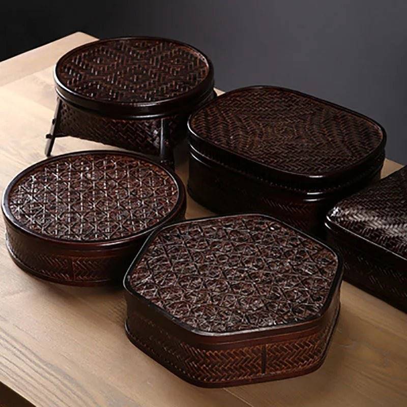 Bamboo Lacquerware Hamper - Japanese Storage Box for Cookies & Sushi-Home-BambooChic