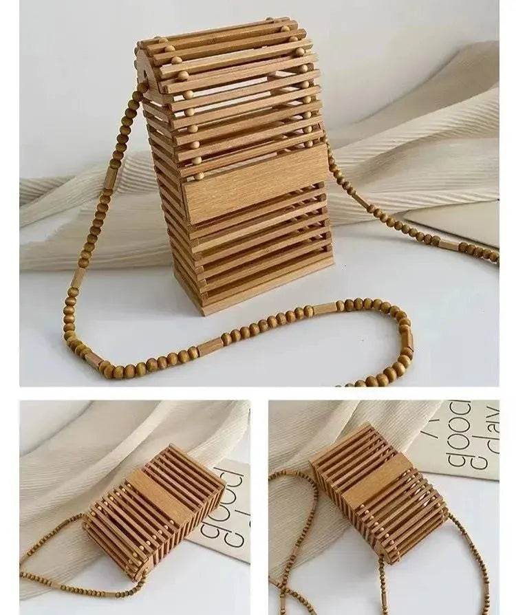 Chic Bamboo Crossbody Bag - Eco-Friendly Summer Phone Purse-Bag-BambooChic