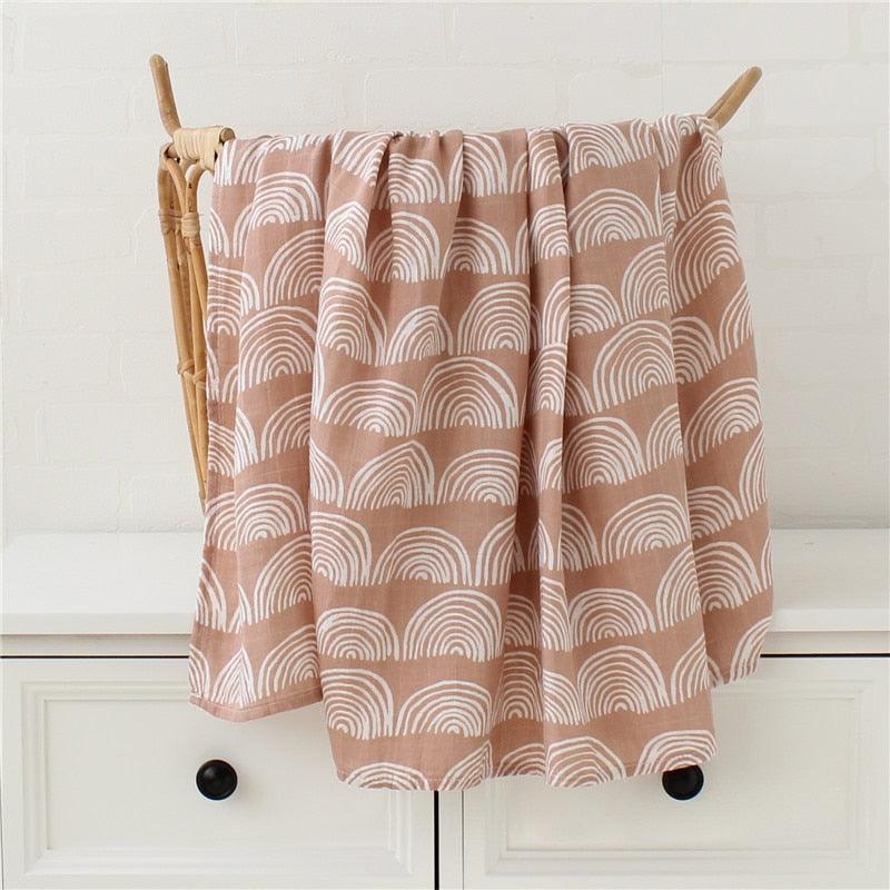 70% Bamboo 30% Cotton Muslin Baby Blanket-blanket-BambooChic