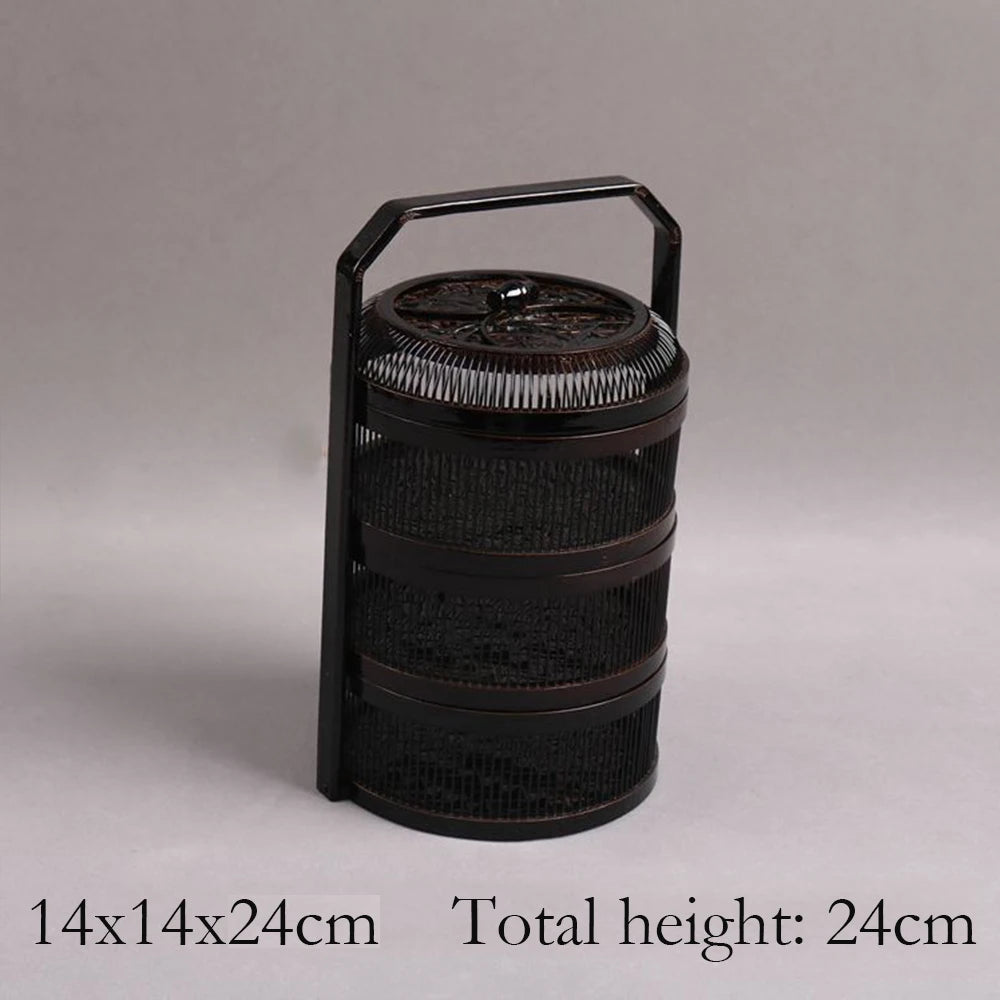 Handmade Bamboo Tea Set Storage Box - Eco-Friendly Chinese Basket-Home-BambooChic