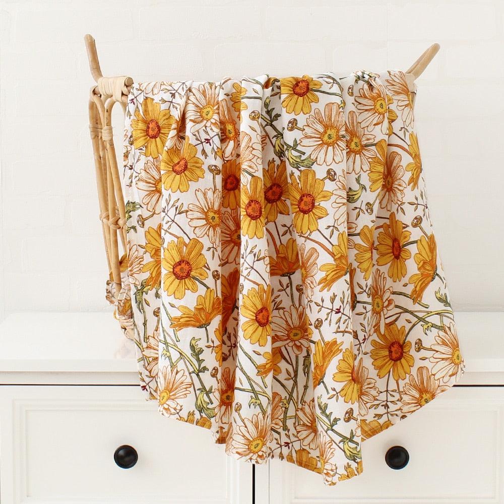 70% Bamboo 30% Cotton Muslin Baby Blanket-blanket-BambooChic