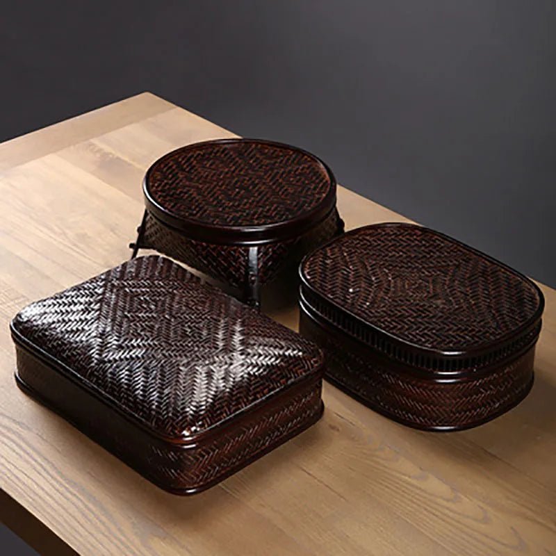 Bamboo Lacquerware Hamper - Japanese Storage Box for Cookies & Sushi-Home-BambooChic