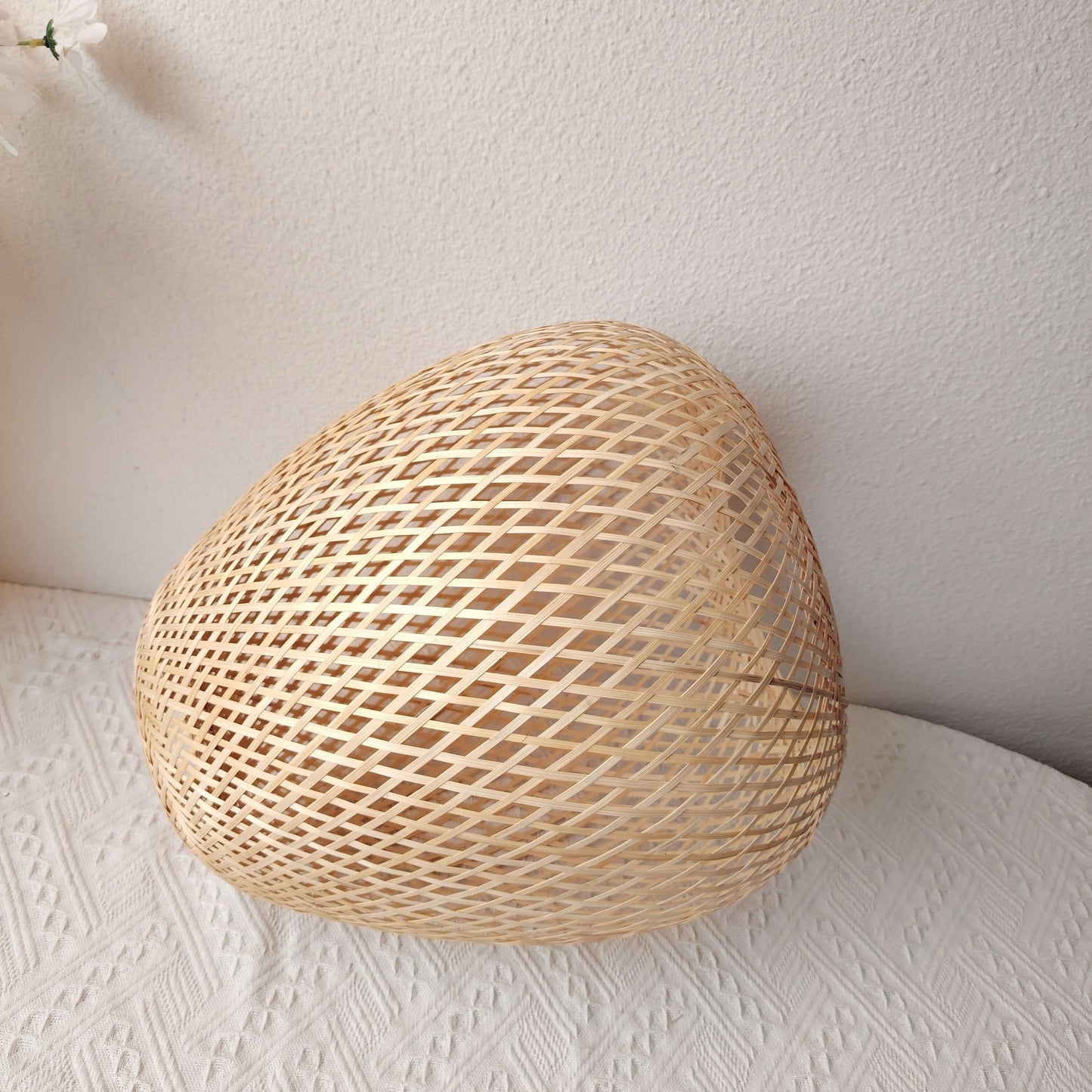 Handwoven Bamboo Pendant Light - Modern Art Deco Style-Lamp Shades-BambooChic