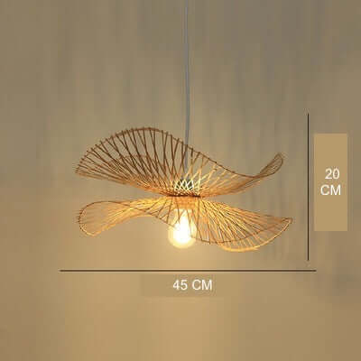 Bamboo Chandelier with Japanese Zen Art Style-Lamp Shades-BambooChic