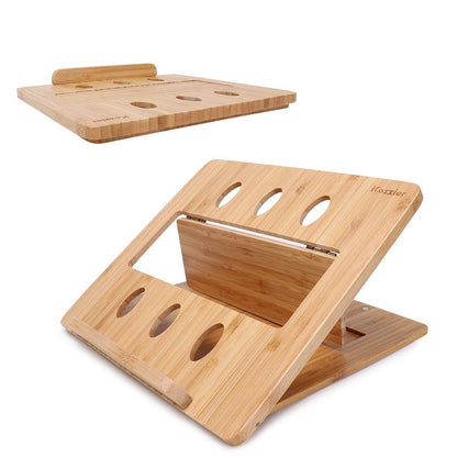 Bamboo Foldable & Adjustable Laptop Stand Holder-BambooChic