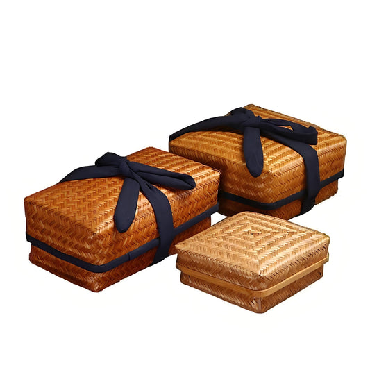 Chic Bamboo Retro Storage Box - Handcrafted Bamboo Collection Case-BambooChic