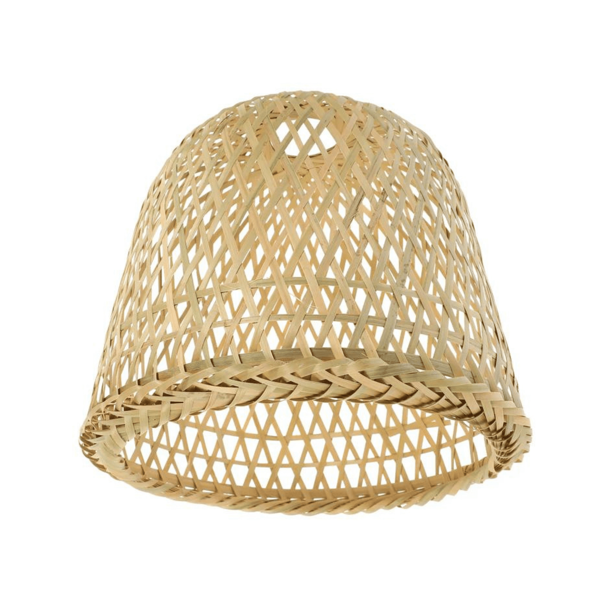 Zen Chic Bamboo Woven Lamp Shade - Handcrafted Vintage Boho Lighting-Lamp Shades-BambooChic