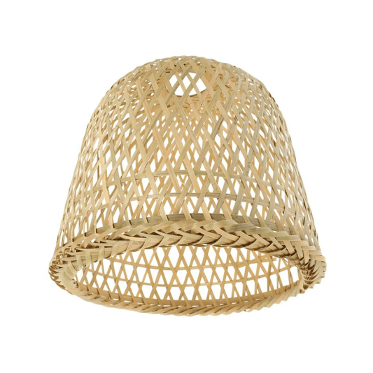 Zen Chic Bamboo Woven Lamp Shade - Handcrafted Vintage Boho Lighting-BambooChic