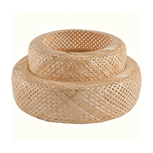 Zen-Chic Bamboo Ambiance: Handcrafted Wireless Bamboo Lampshade-BambooChic